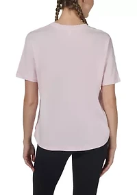 Women's Stone Wash Pima Boxy Crop Short Sleeve T-Shirt