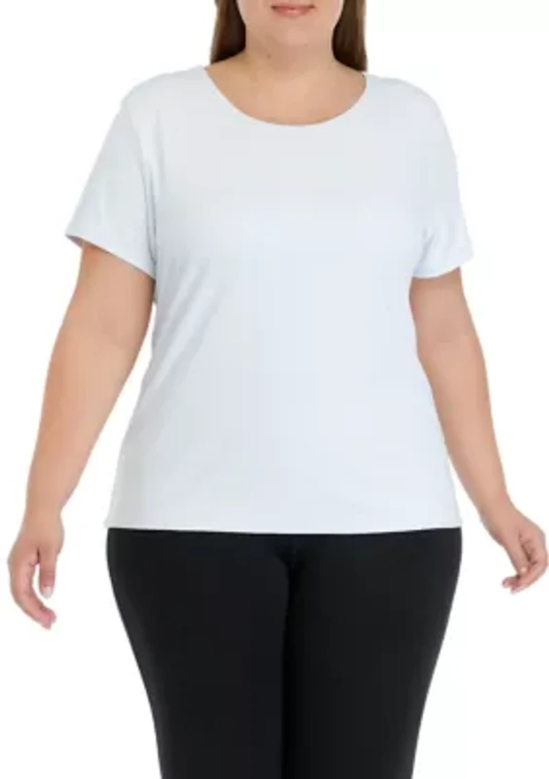 Plus Contour Cali Crew Neck Short Sleeve T-Shirt