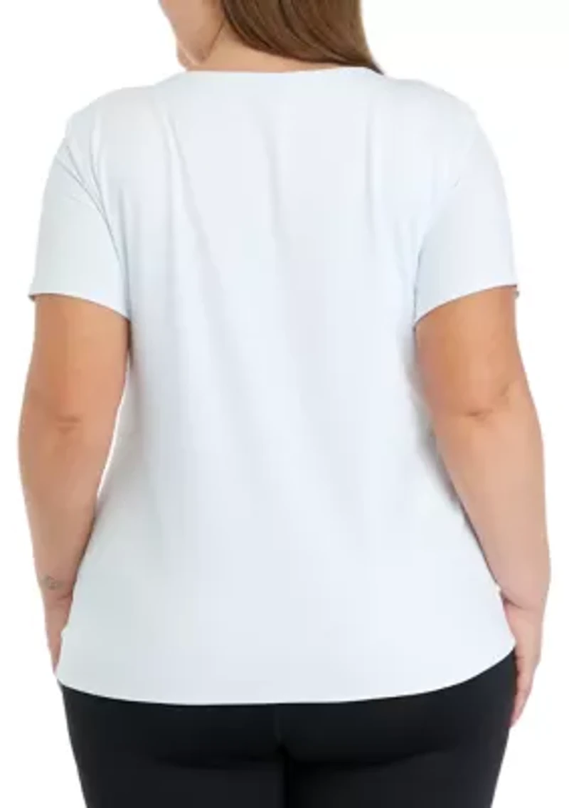 Plus Contour Cali Crew Neck Short Sleeve T-Shirt