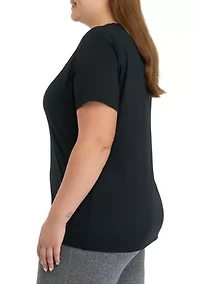 Plus Contour Cali Crew Neck Short Sleeve T-Shirt