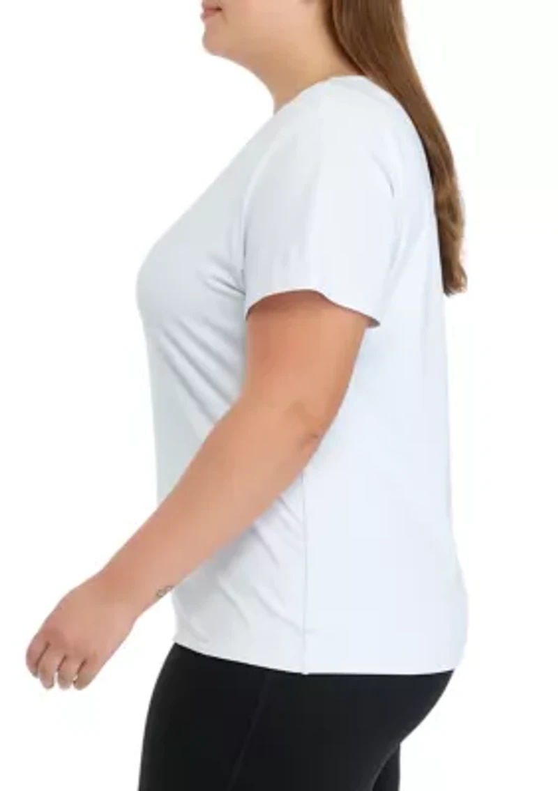 Plus Contour Cali Crew Neck Short Sleeve T-Shirt