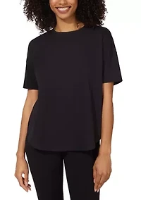 Women's Cotton Jersey Bedford Short Sleeve Shirt