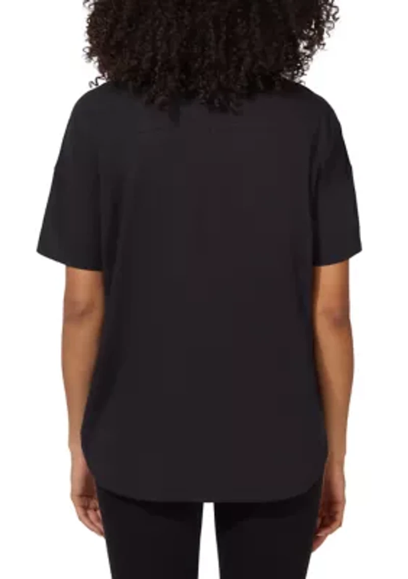 Women's Cotton Jersey Bedford Short Sleeve Shirt