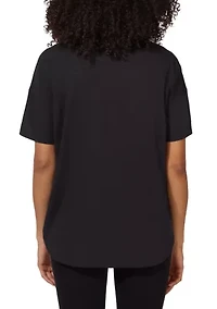 Women's Cotton Jersey Bedford Short Sleeve Shirt