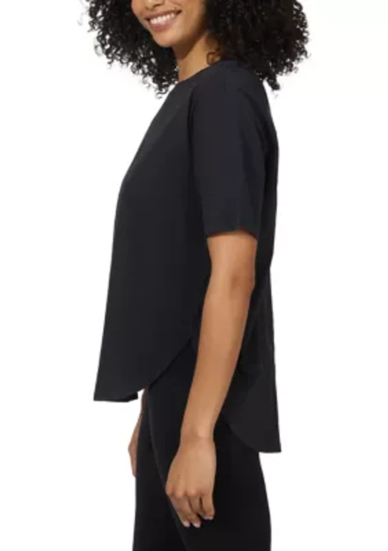 Women's Cotton Jersey Bedford Short Sleeve Shirt