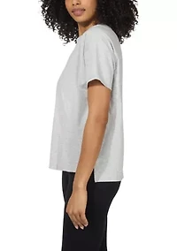 Women's Textured Hi Low T-Shirt