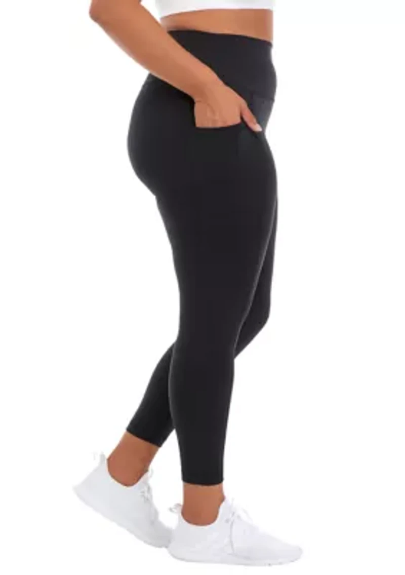 Plus High Rise Ankle Leggings