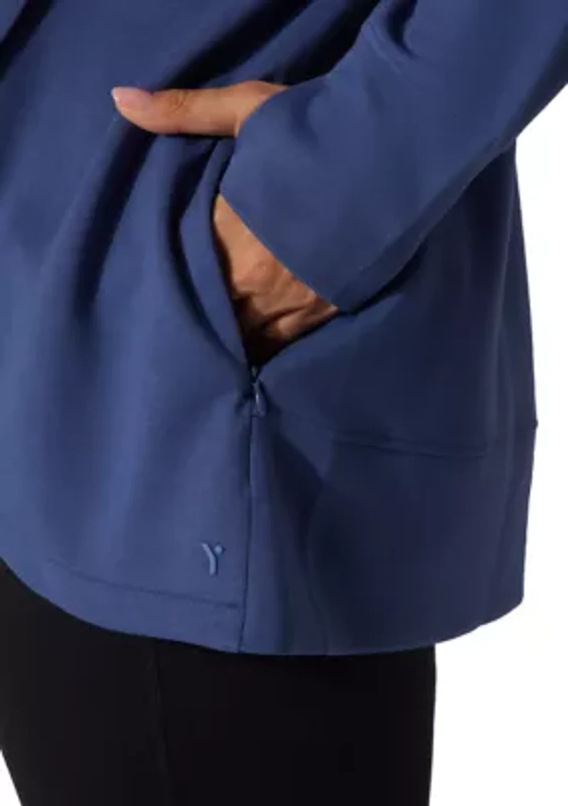 Plus Scuba Cardigan with Pockets