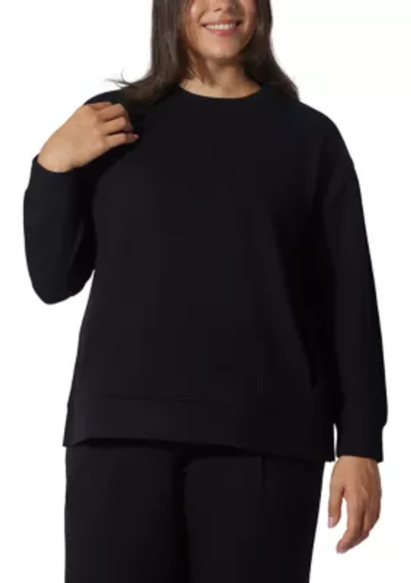 Plus Scruba Rib Crew Pullover