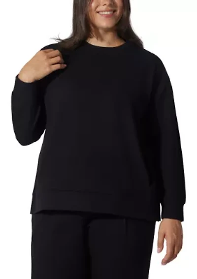 Plus Scruba Rib Crew Pullover