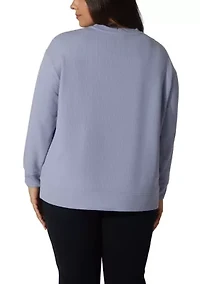Plus Scruba Rib Crew Pullover