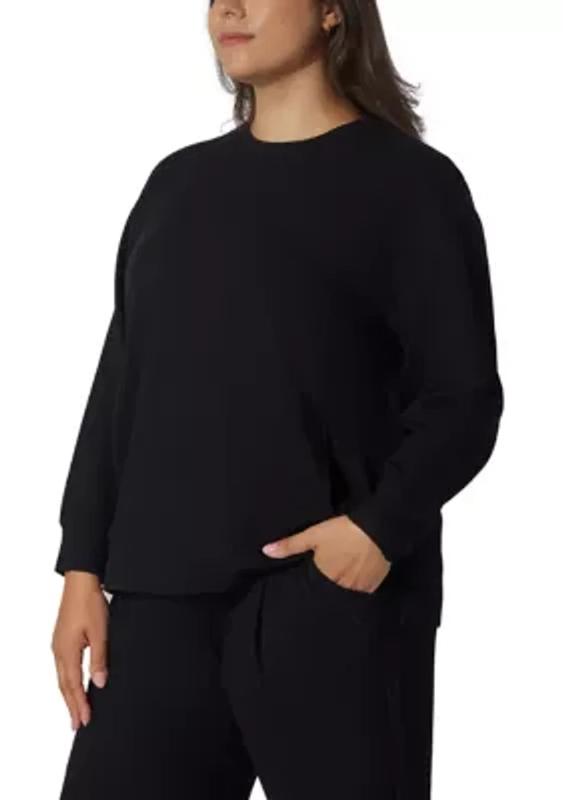 Plus Scruba Rib Crew Pullover