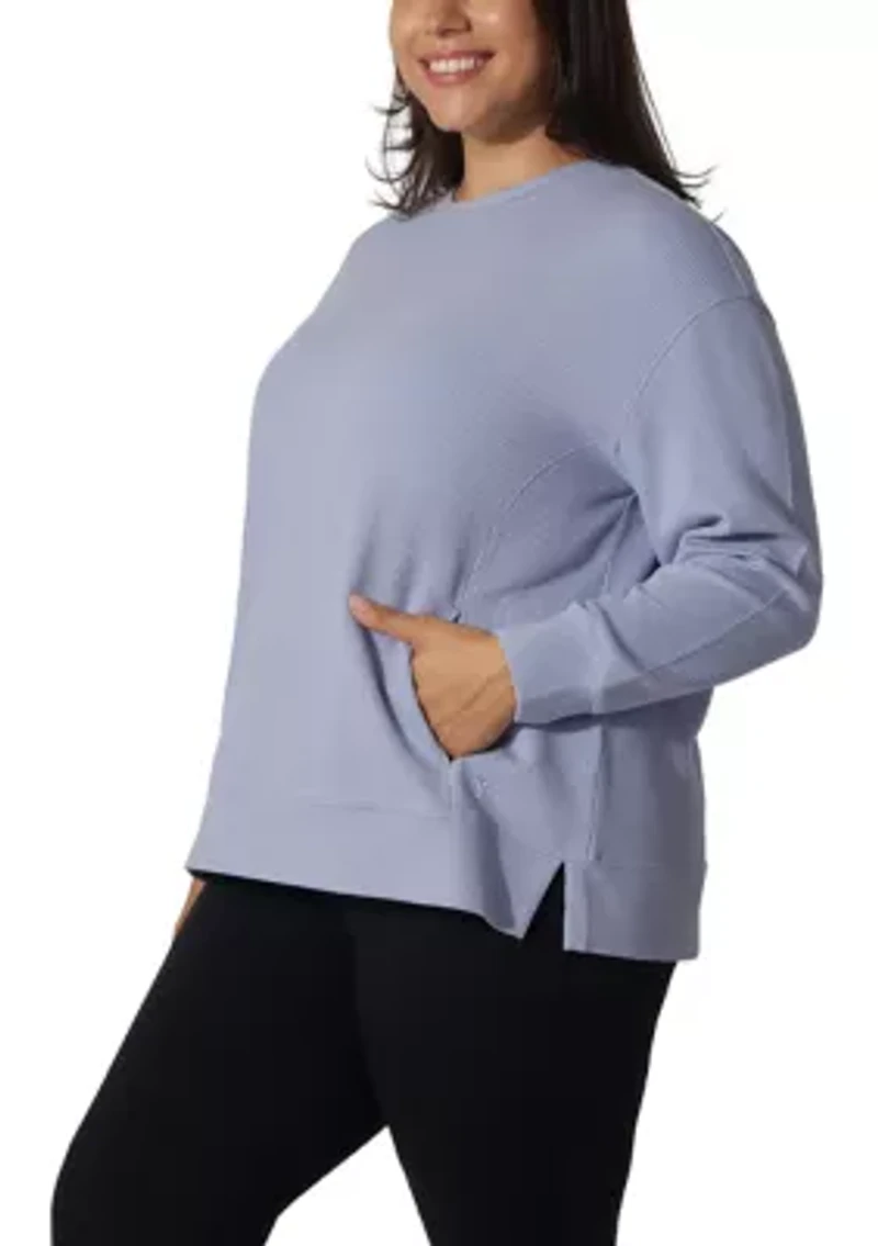 Plus Scruba Rib Crew Pullover