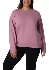 Plus Brushed Terry Eleven Crew Neck Shirt