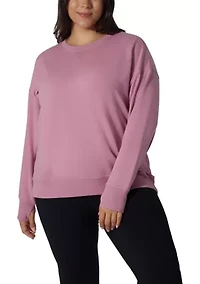 Plus Brushed Terry Eleven Crew Neck Shirt