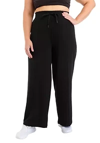 Plus High Rise Brushed Terry Pants