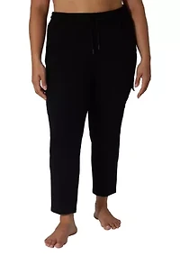 Plus Brushed Terry Tapered Pants