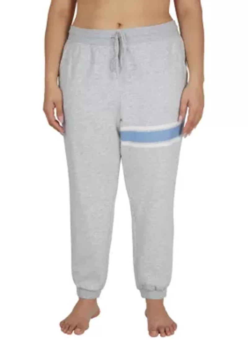 Plus Terry Chill Vibes Printed Jogger Pants