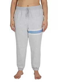 Plus Terry Chill Vibes Printed Jogger Pants