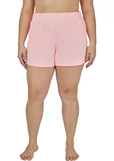 Plus Stone Wash Up Shore Shorts