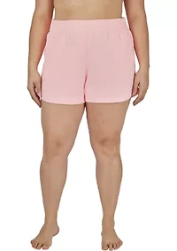 Plus Stone Wash Up Shore Shorts