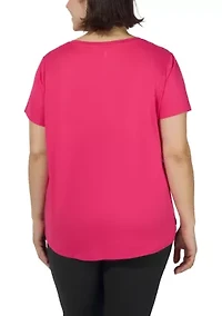 Plus V-Neck T-Shirt