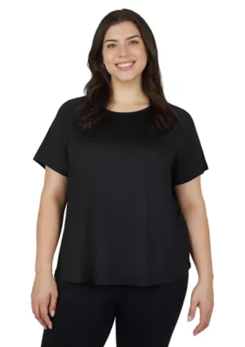 Plus Crew Neck Raglan Tessa T-Shirt