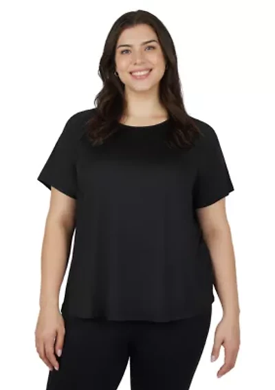 Plus Crew Neck Raglan Tessa T-Shirt