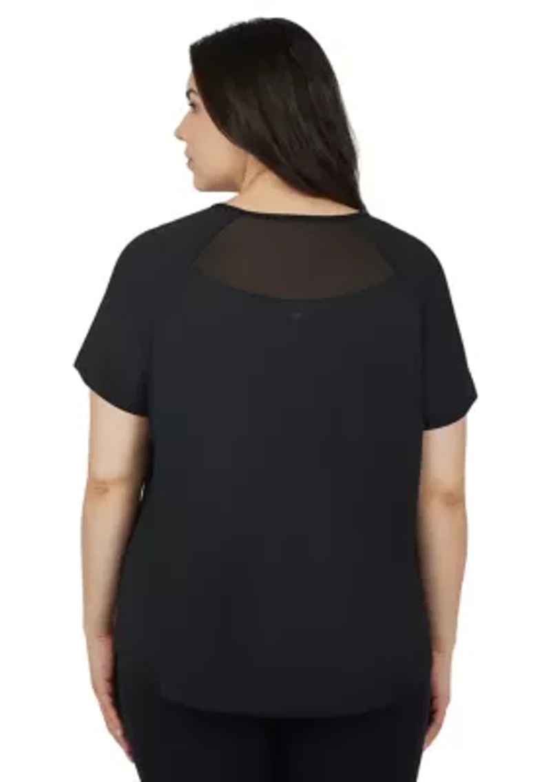 Plus Crew Neck Raglan Tessa T-Shirt