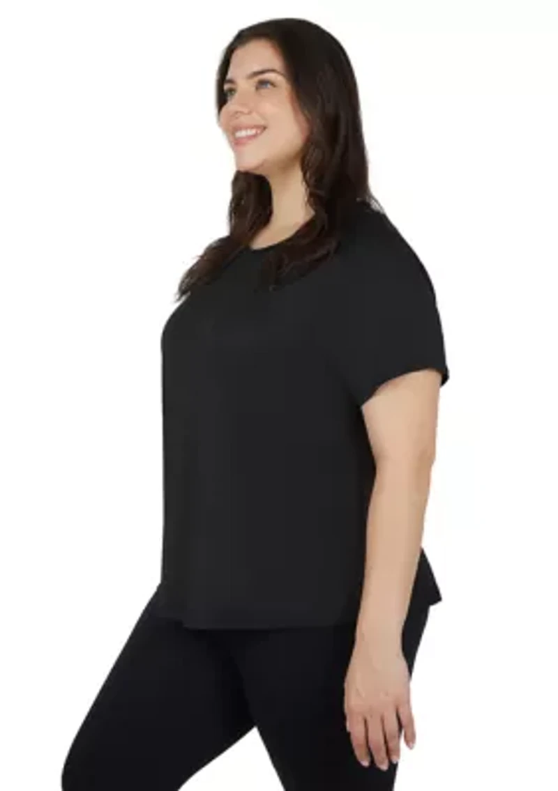 Plus Crew Neck Raglan Tessa T-Shirt