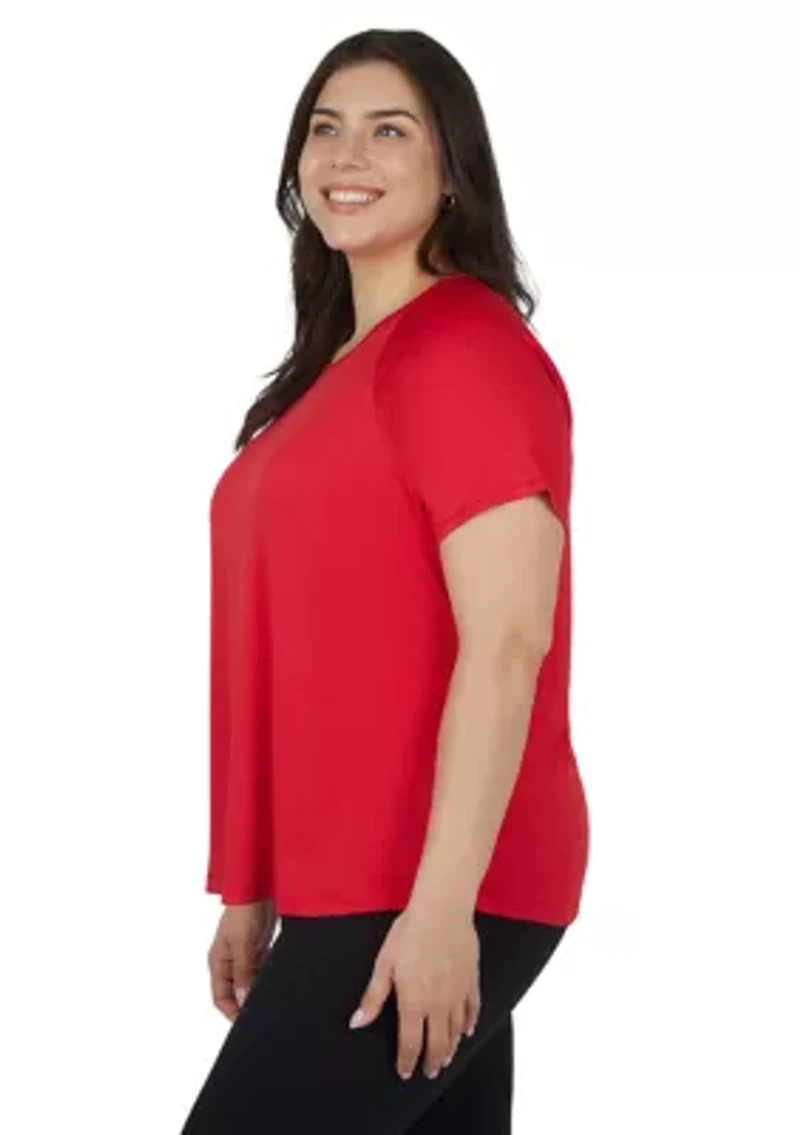 Plus Crew Neck Raglan Tessa T-Shirt