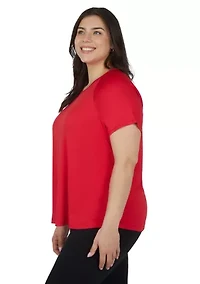 Plus Crew Neck Raglan Tessa T-Shirt