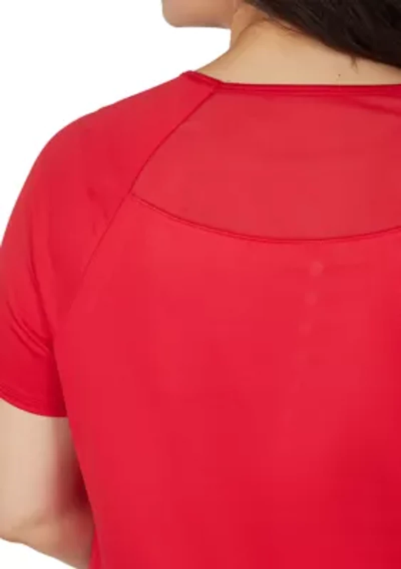 Plus Crew Neck Raglan Tessa T-Shirt