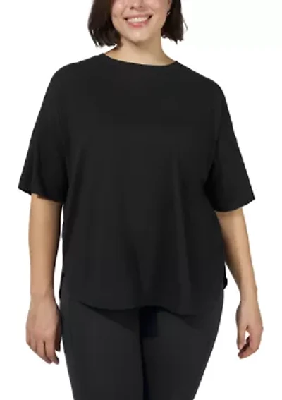 Plus Cotton Jersey Bedford Shirt