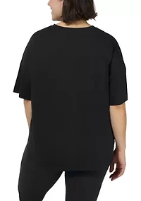 Plus Cotton Jersey Bedford Shirt