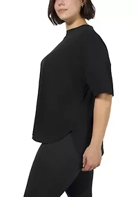 Plus Cotton Jersey Bedford Shirt