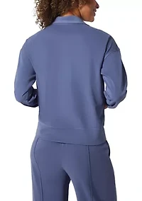 Women's Fleece Ribbed 1/2 Zip Pullover