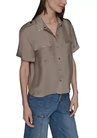 Women's Stud Camp Shirt