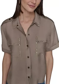 Women's Stud Camp Shirt
