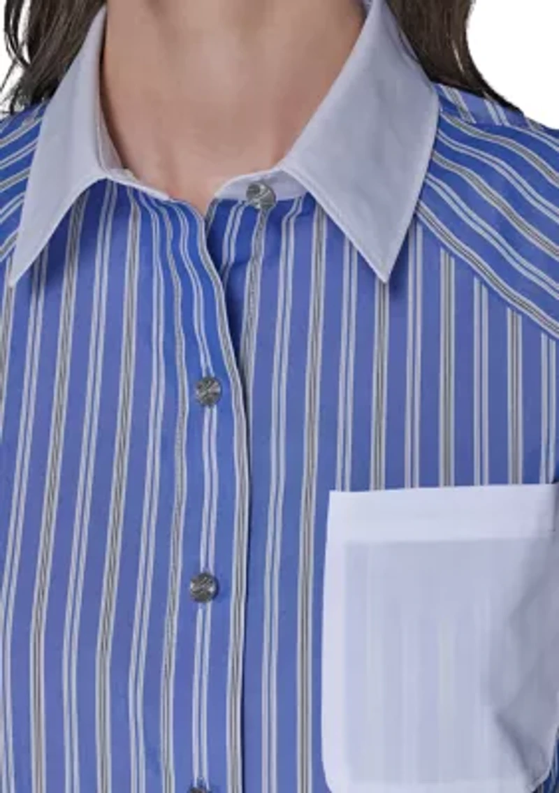 Women's Long Sleeve Striped Shirt