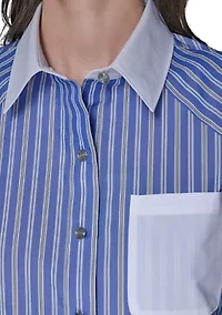 Women's Long Sleeve Striped Shirt