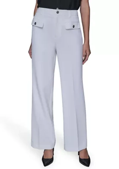 Women's Wide Leg Pocket Front Jeans