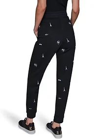 Women's Embroidered Joggers