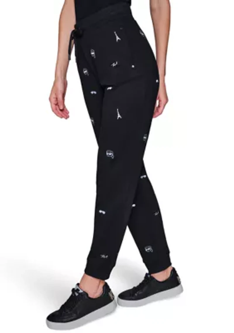 Women's Embroidered Joggers