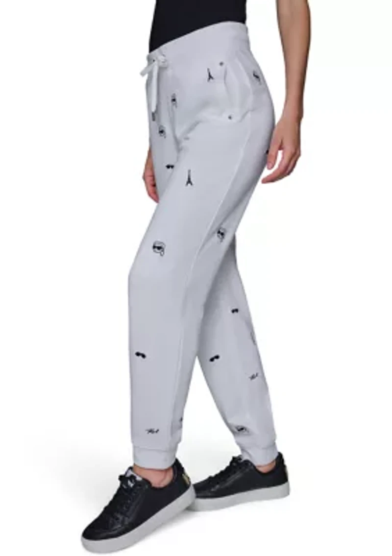 Women's Embroidered Joggers