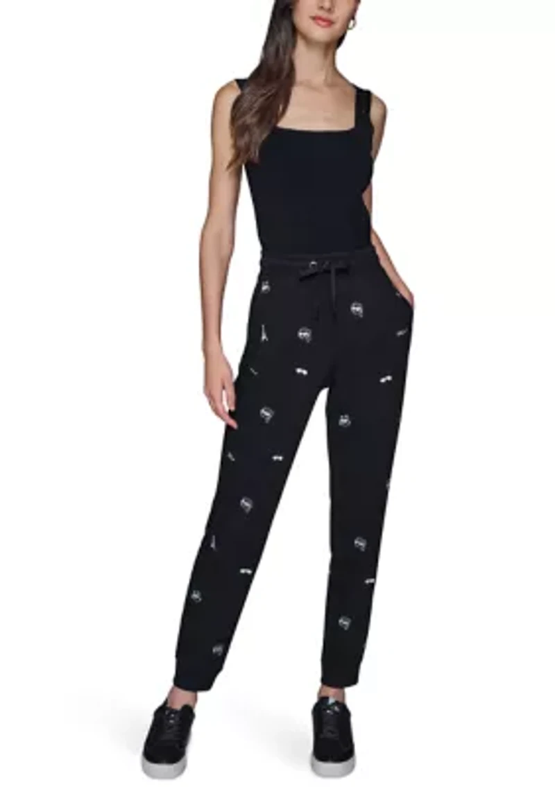 Women's Embroidered Joggers