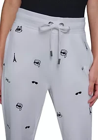 Women's Embroidered Joggers