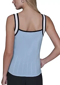 Women's Sleeveless Crew Neck Sweater