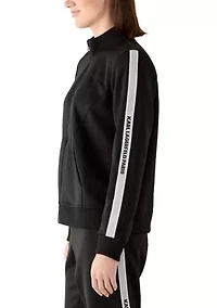 Women's Front Zip Logo Tape Jacket