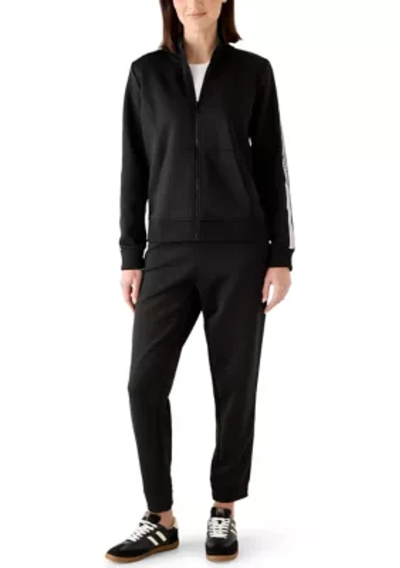 Women's Front Zip Logo Tape Jacket